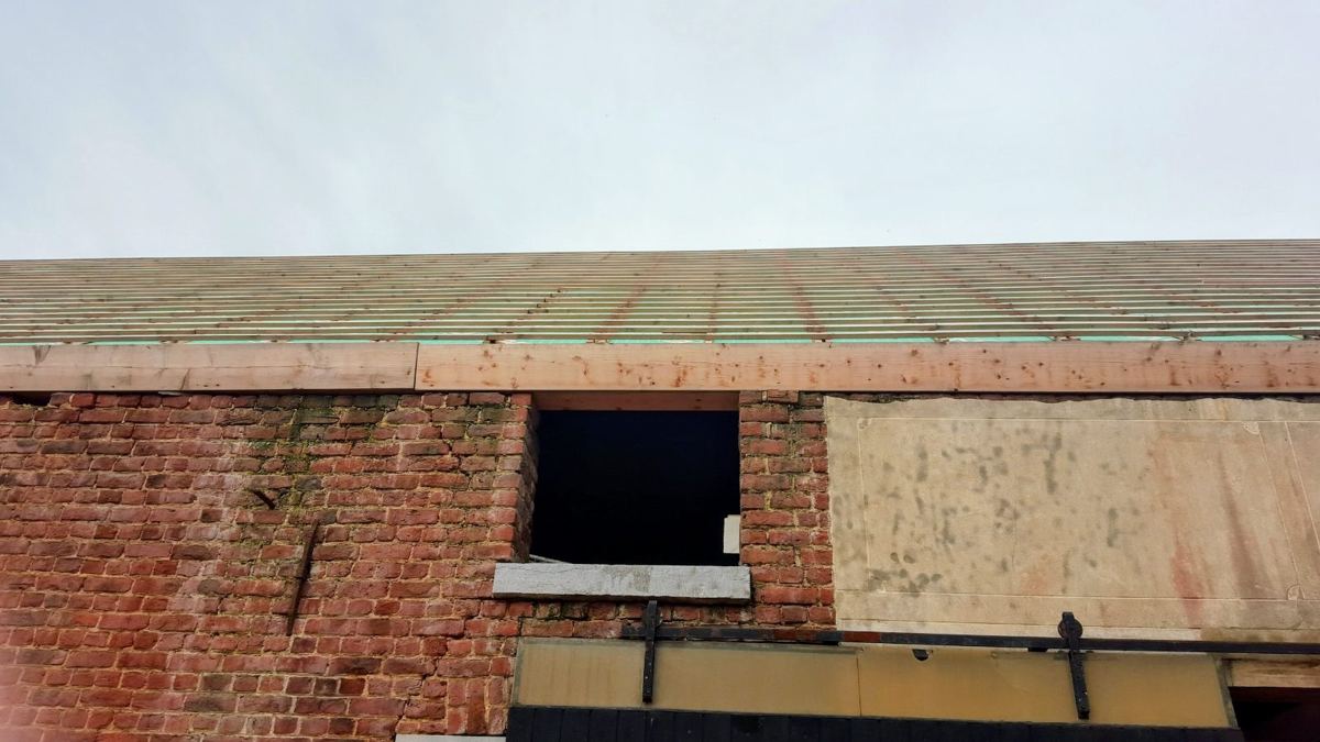 Ossature bois d'un bâtiment professionnel