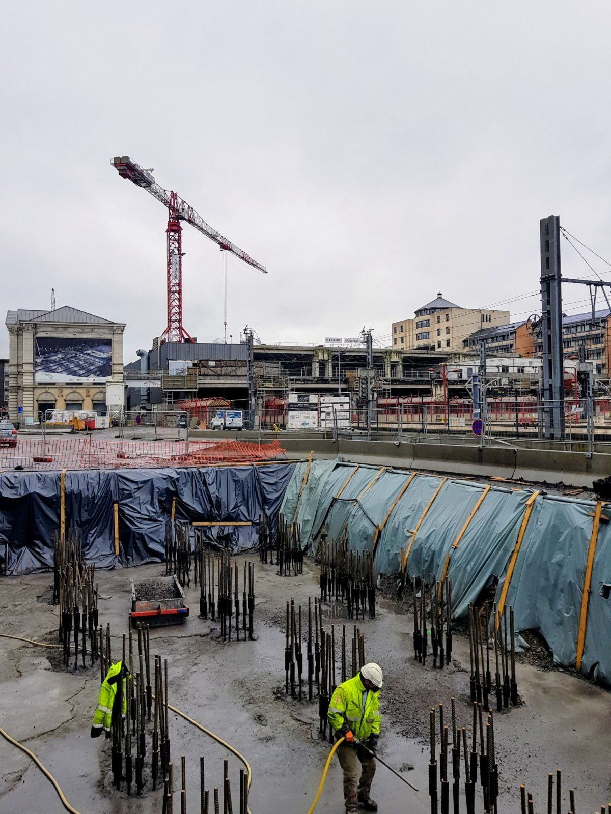 Chantier de la gare multimodale de Namur